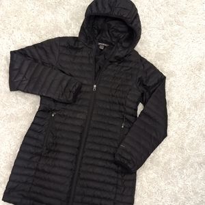 Eddie Bauer Microlight Down Coat Size S Black